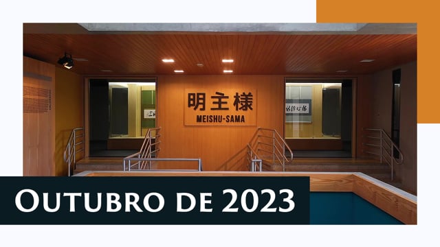Capa do vídeo “Caligrafias e pinturas de Meishu Sama - Exposição de Outubro 2023”
