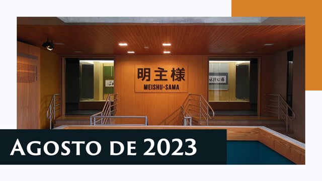 Capa do vídeo “Caligrafias e pinturas de Meishu Sama - Exposição de agosto 2023”