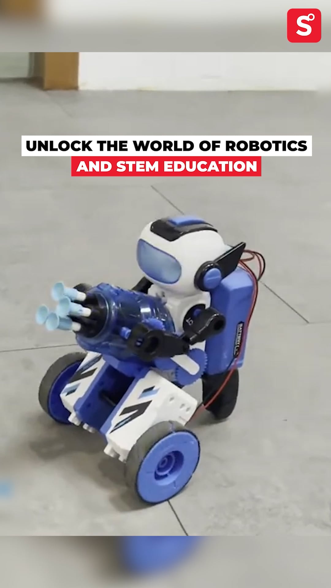 BrainyBotz (220pc) | 3-in-1 DIY Smart STEM Robot Building & Programming Kit