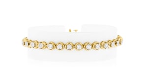 1.00 ct. t.w. Diamond Tennis Bracelet in 18kt Gold Over Sterling