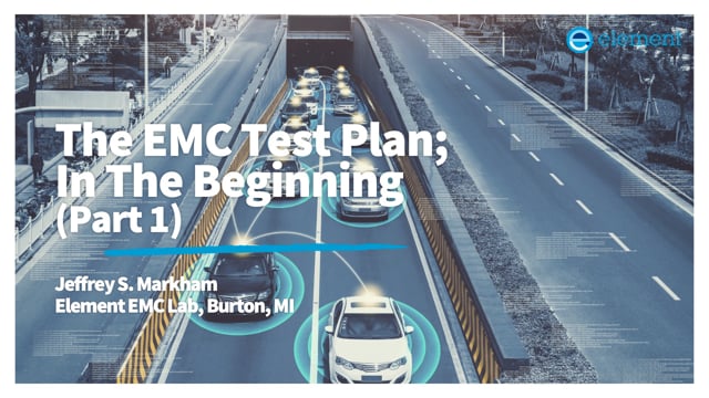 The automotive EMC test plan