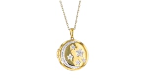 10 ct. t.w. Diamond Celestial Locket Necklace in 18kt Gold Over Sterling