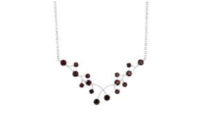 6.75 ct. t.w. Garnet Vine Necklace in Sterling Silver