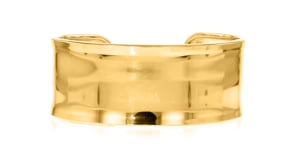 Italian 18kt Gold Over Sterling Polished Cuff Bracelet