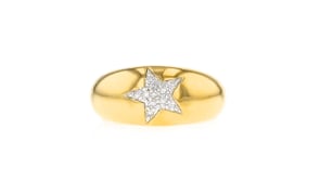 10 ct. t.w. Diamond Star Ring in 18kt Gold Over Sterling