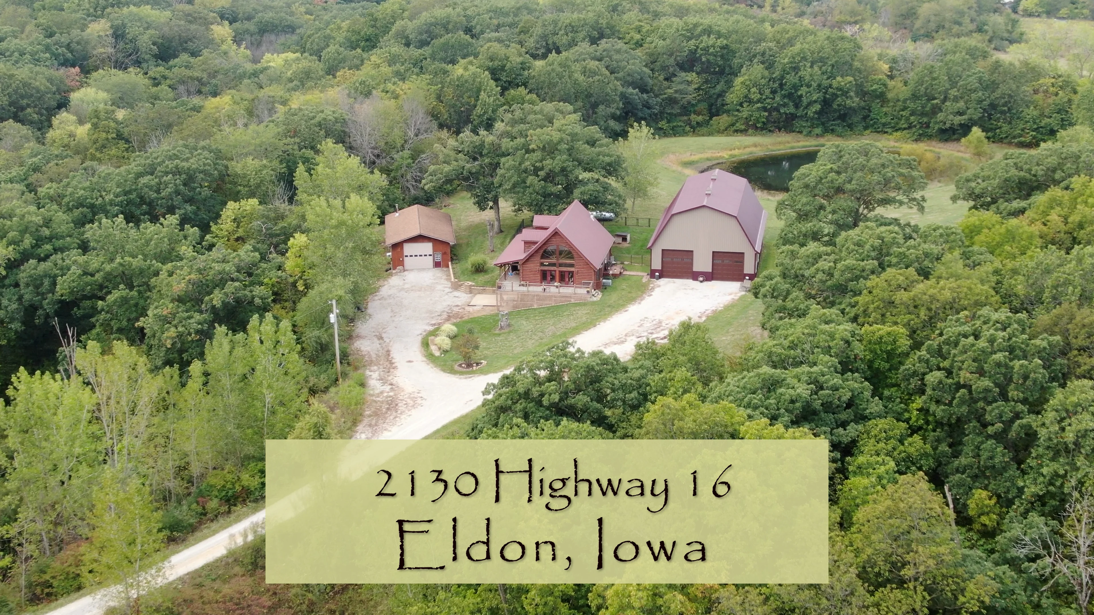 Wapello County, Iowa 10 Acres with Log Cabin on Vimeo