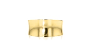 Italian 18kt Yellow Gold Concave Ring