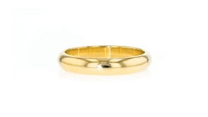 4mm 18kt Yellow Gold Domed Ring