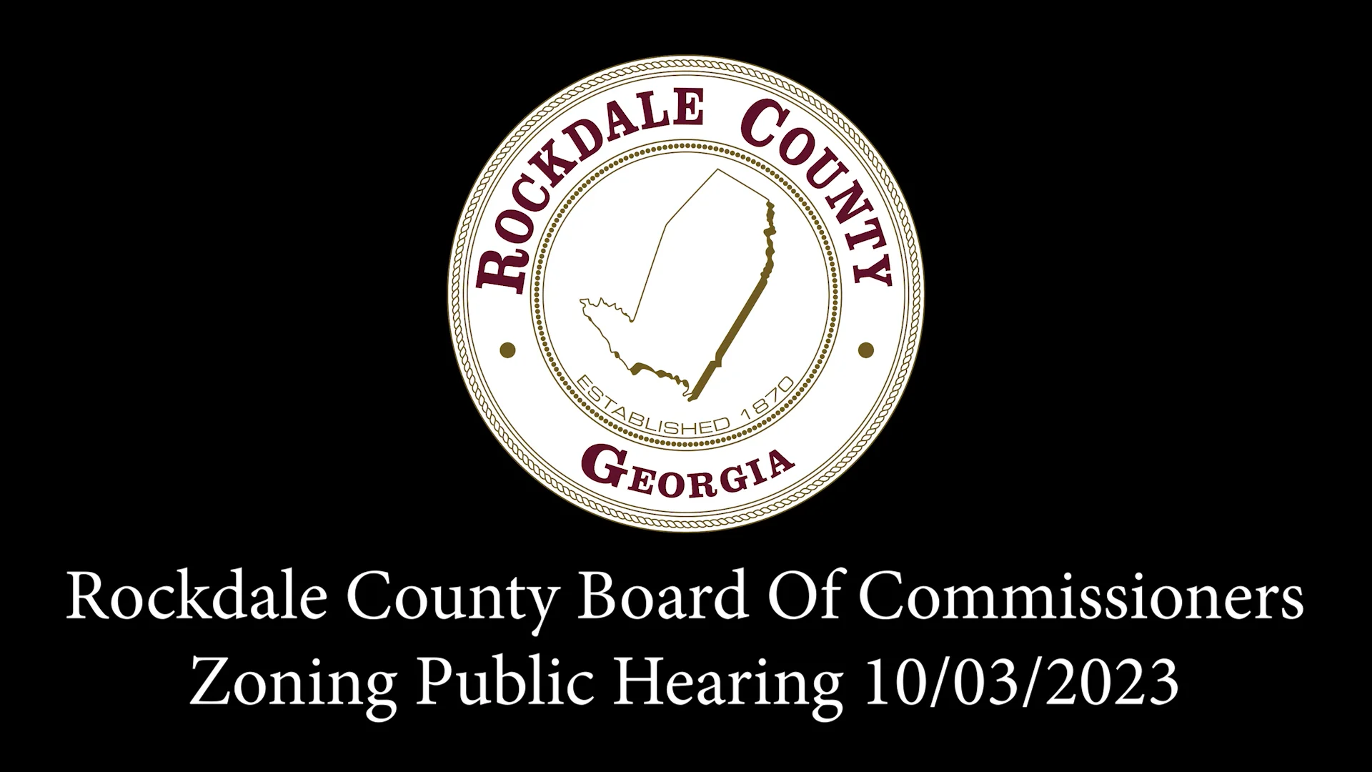 Rockdale County Board Of Commissioners Zoning Public Hearing 10/03/2023 on Vimeo