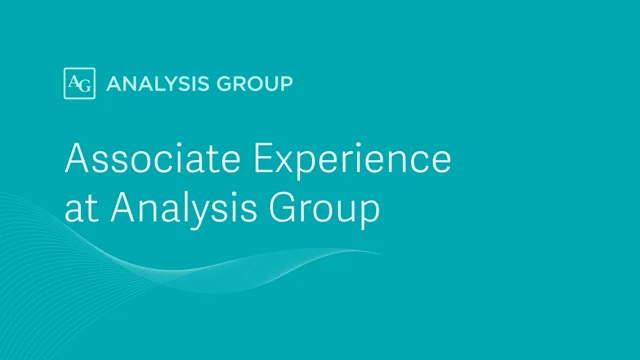 Associate - Analysis Group