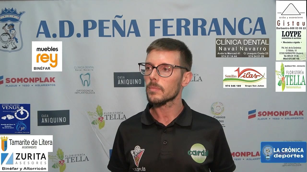 MARCOS CASTANERA (Entrenador Esplús) Peña Ferranca Tella 4-1 CD Esplús / Jornada 4 / Primera Regional Gr 2