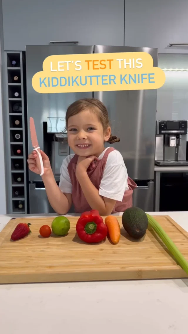 Faca para crianças Vermelho - Kiddikutter