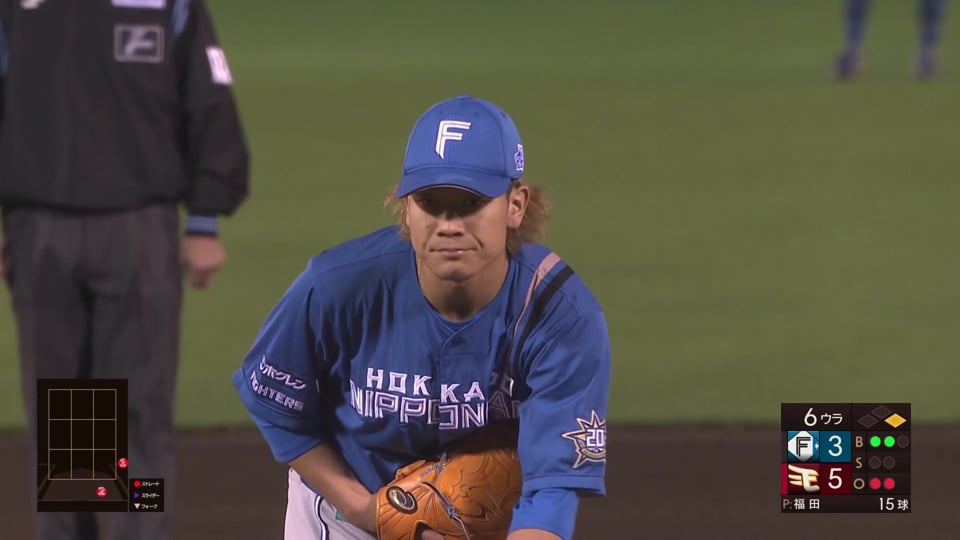 【6回裏】今季29試合を防御率0.00で終えた!! ファイターズ・福田俊 最後は力で押し切る!!  2023年10月5日 東北楽天ゴールデンイーグルス 対 北海道日本ハムファイターズ