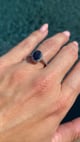 Oval Sapphire with Pave Halo (2 Carat Center)