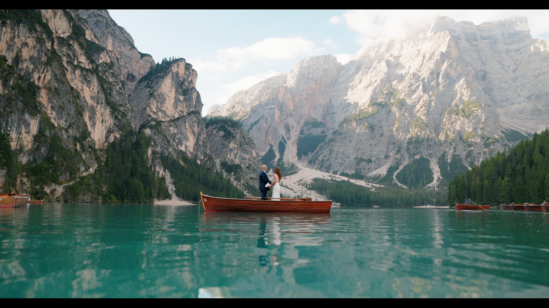 Adrianne & Tag's Elopement on Lake Braies in the Dolomites