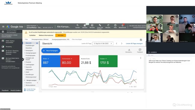 Die Zukunft von Video Ads, wir brauchen dein Google Ads Konto, Barrierefreiheit für Online Shops, Formel für den Ad Rank & Zielgruppen Set-Up mit Malte vom 05.10.23