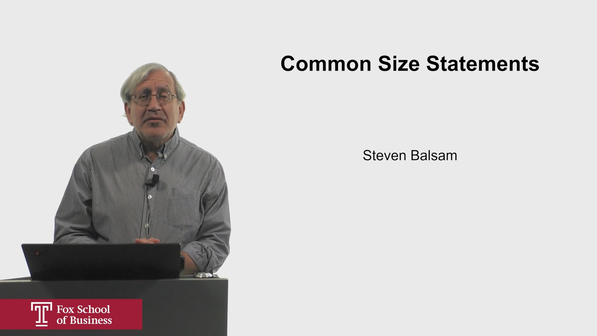 Common Size Statements