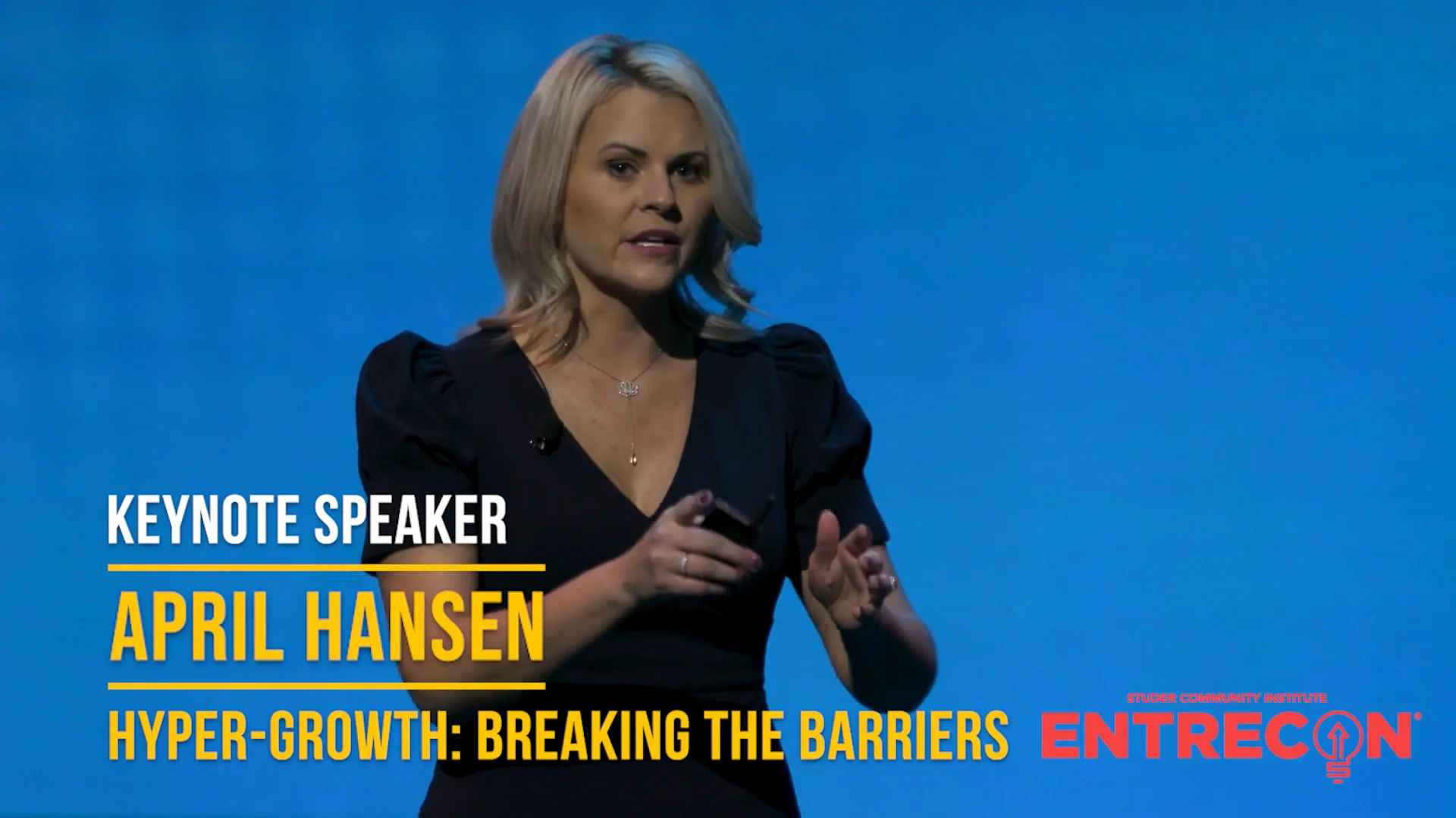 EntreCon Keynote Speaker Promo-April Hansen on Vimeo