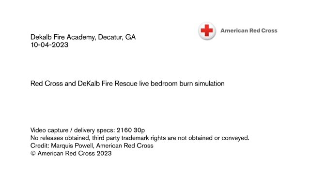 Home Fire B-roll – Live bedroom burn simulation
