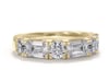 Round &amp; Emerald-Cut Lab Grown Diamond Band in 14K Yellow Gold &#40;2 1/2 ct. tw.&#41;