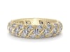 Round-Cut Rolling Pave Lab Grown Diamond Eternity Band in 14k Yellow Gold &#40;2 1/2 ct. tw.&#41;