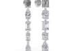 Diamond Dangle Earrings in 14K White Gold &#40;3 ct. tw.&#41;