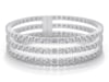 Diamond Cuff Bracelet in 18K White Gold, 7&rdquo; &#40;21 1/2 ct. tw.&#41;