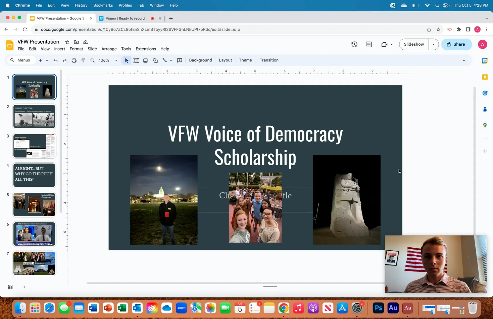 VFW Voice of Democracy Competition Video on Vimeo