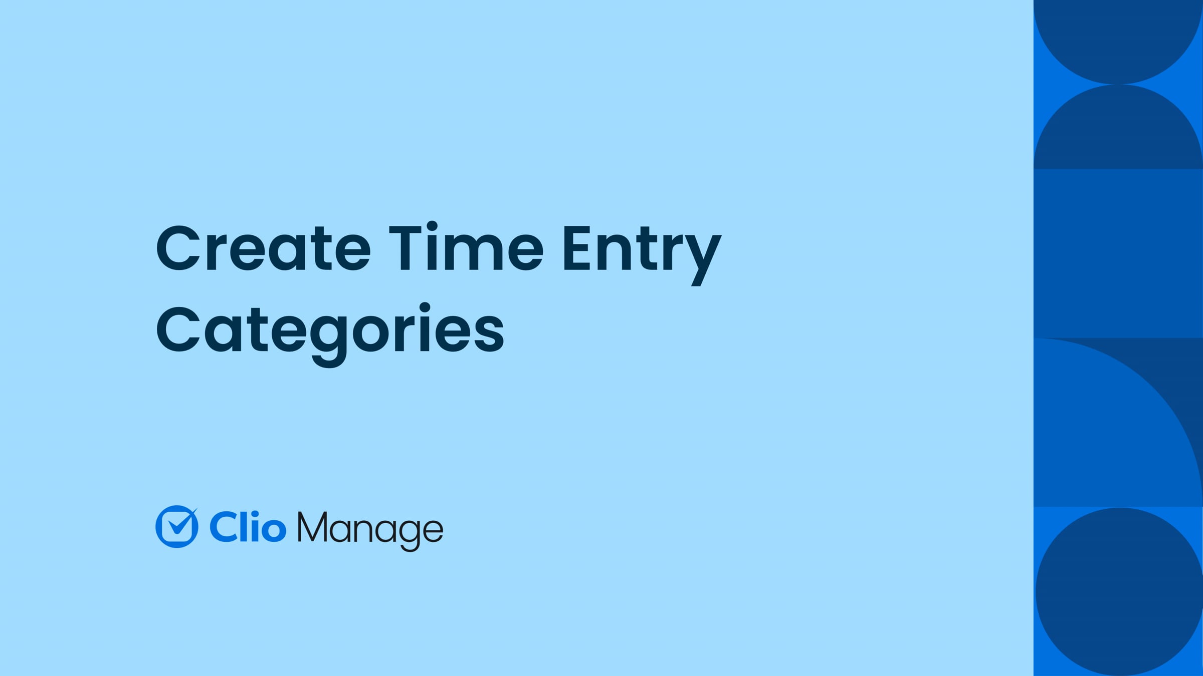 Create Time Entry Categories in Clio Manage | Videos & Movies on Vimeo