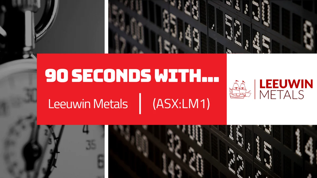90 Seconds With... Chris Piggott Managing Director at Leeuwin Metals (ASX:LM1)  