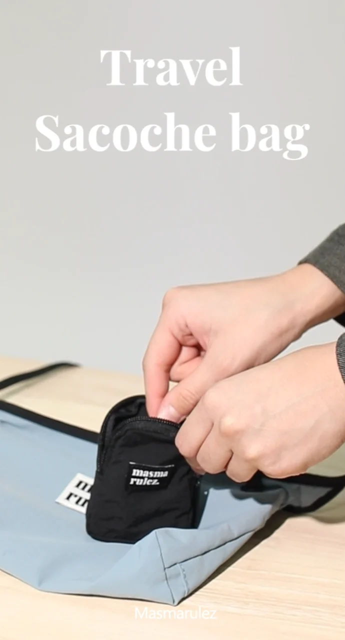 Travel sacoche bag _ blue : Masmarulez [마스마룰즈]