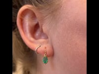 Emerald 14k Pendant Earrings 15186-8536