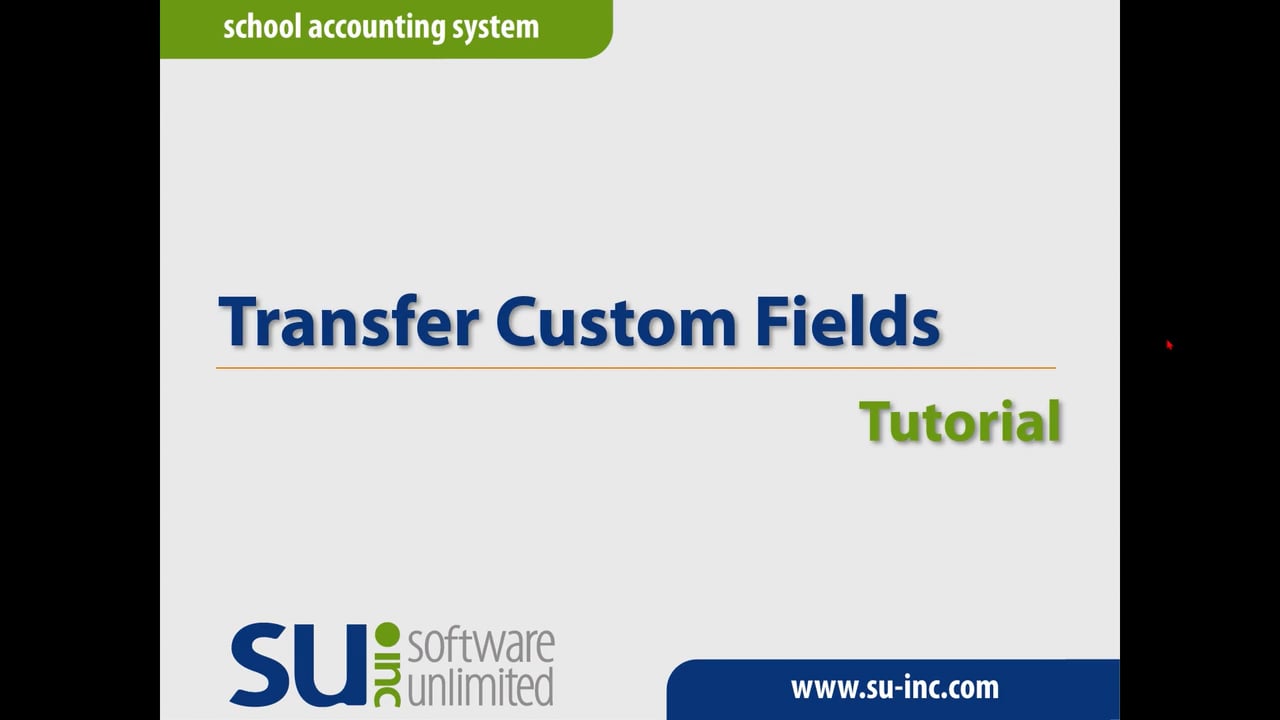 Training Tutorials - Transfer Custom Fields on Vimeo