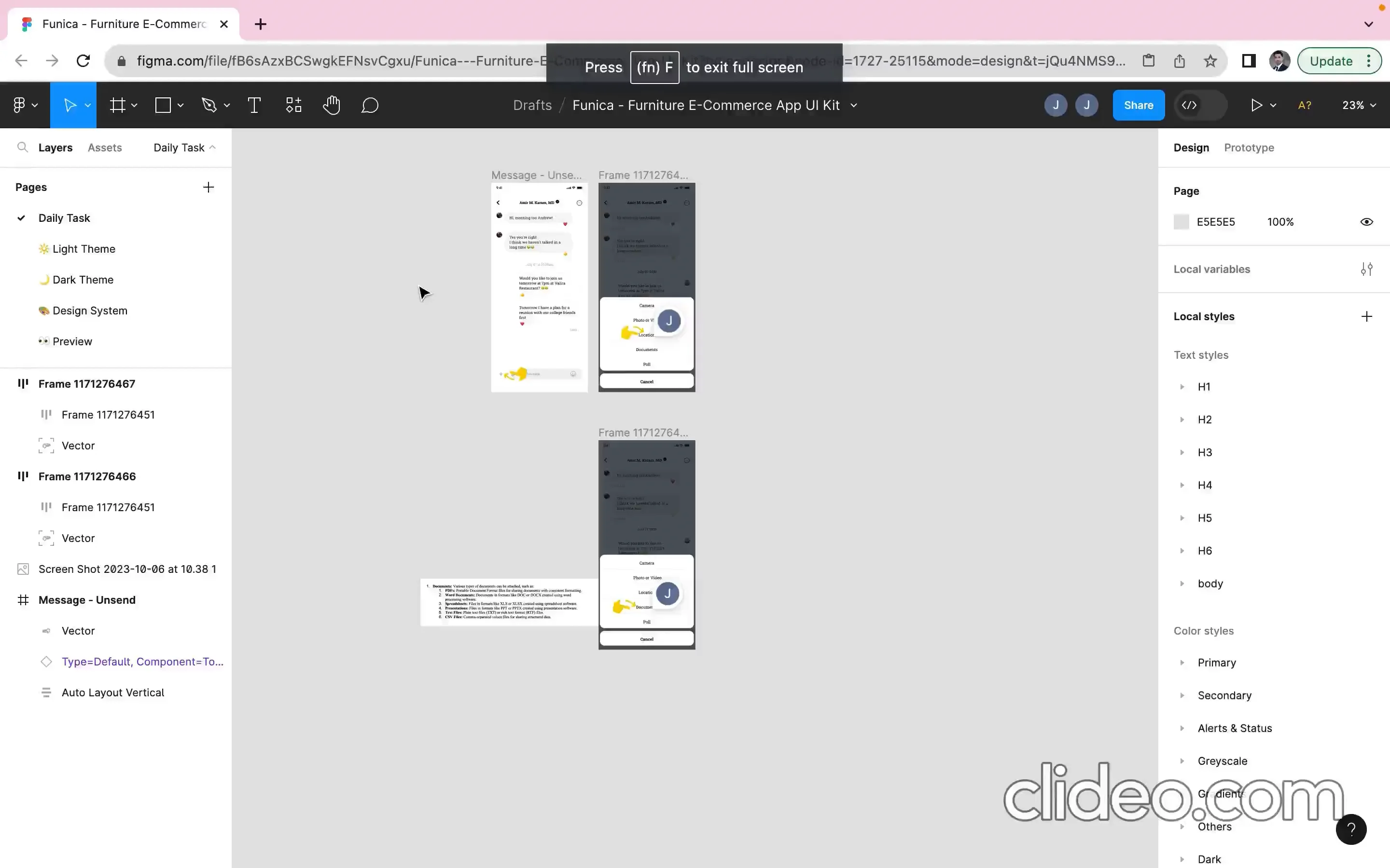 Messaging System Task on Vimeo