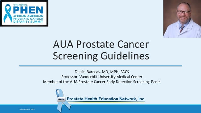 AUA Prostate Cancer Screening Guidelines
