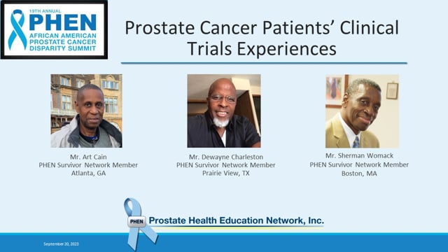 Prostate Cancer Patients Clinical Trials Experiences
