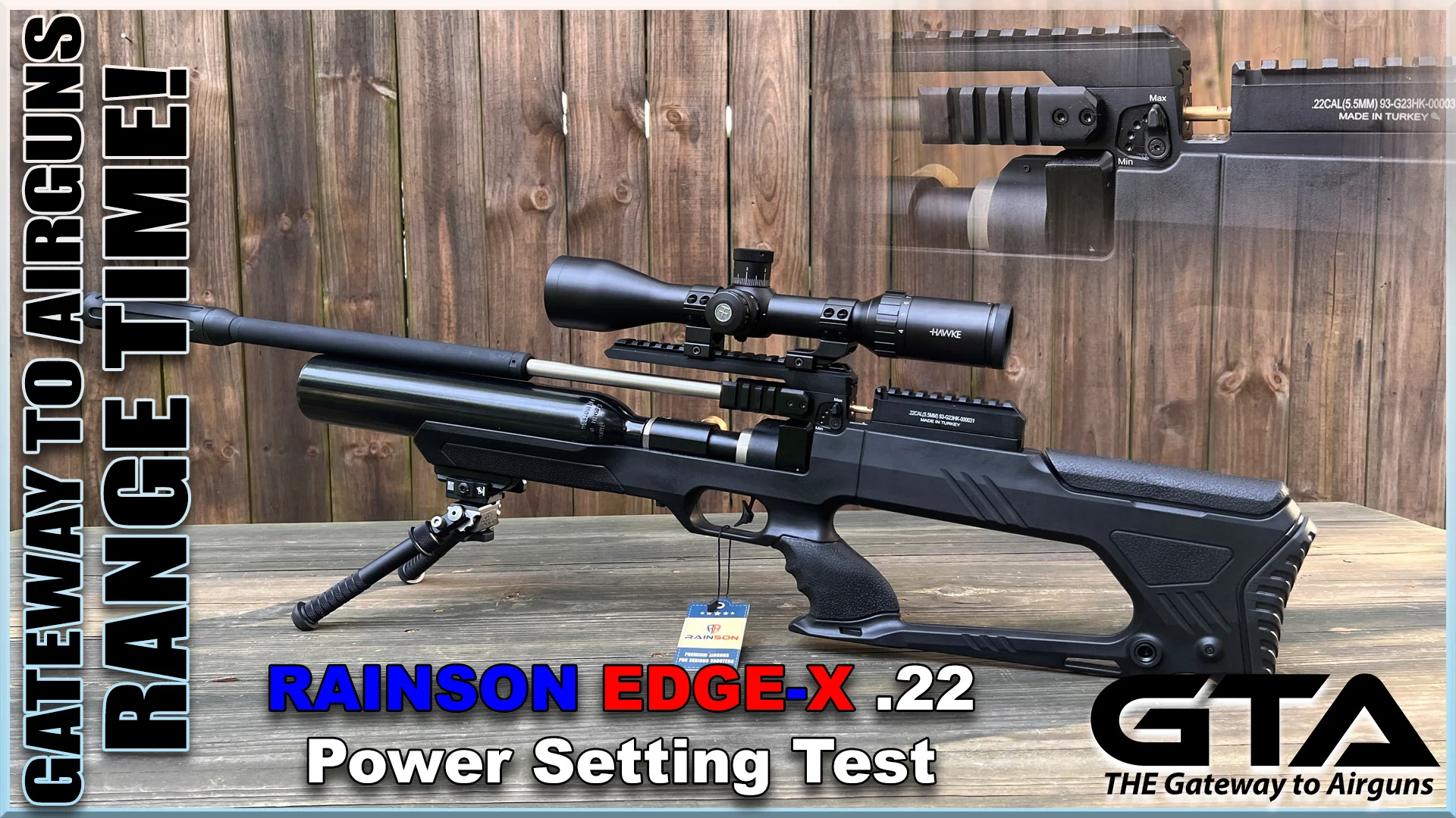 Modern Airgunner RAINSON EDGE X .22 CAL PCP Power Setting Test