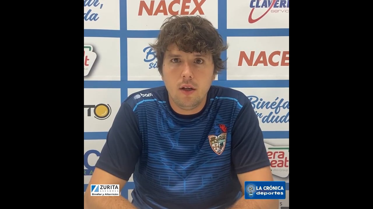 LA PREVIA / CD Belchite - CD Binéfar / LUIS ARCAS (Entrenador Binéfar) Jor. 5 - Tercera Rfef / Fuente: Facebook CD Binéfar