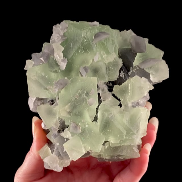 Fluorite on Fluorite with Calcite