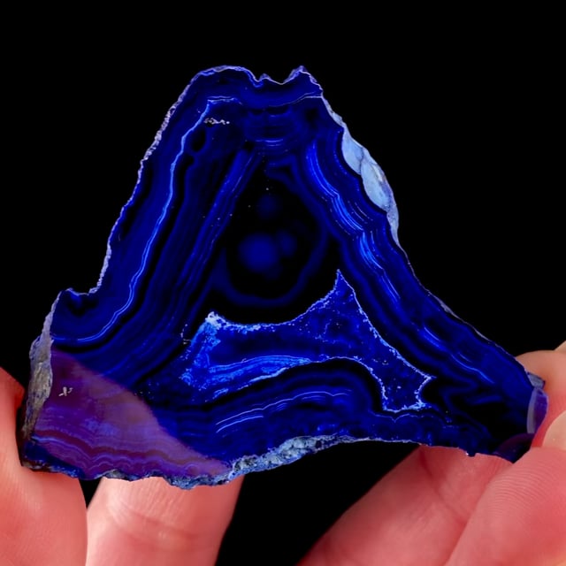 Azurite (polished slice - from Russia)