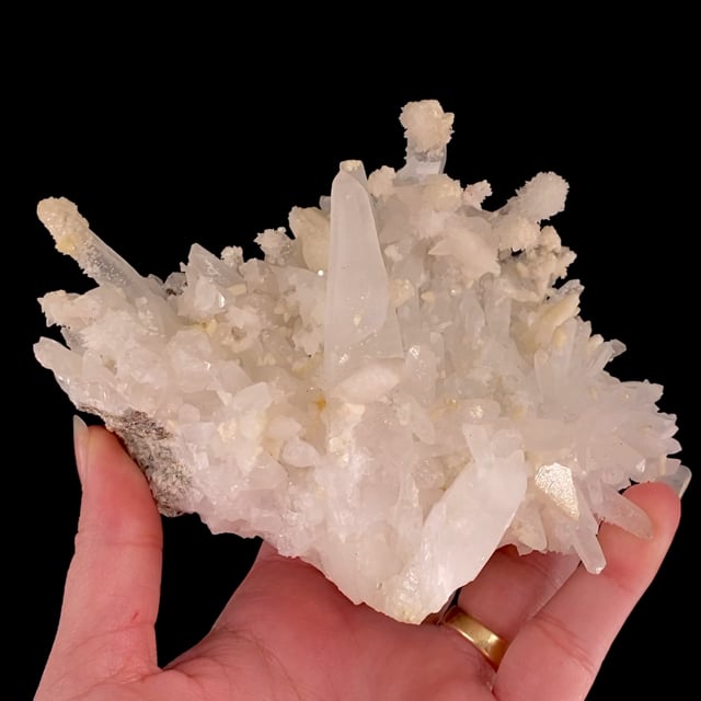 Quartz with Calcite (self-collected by Dave Bergman)