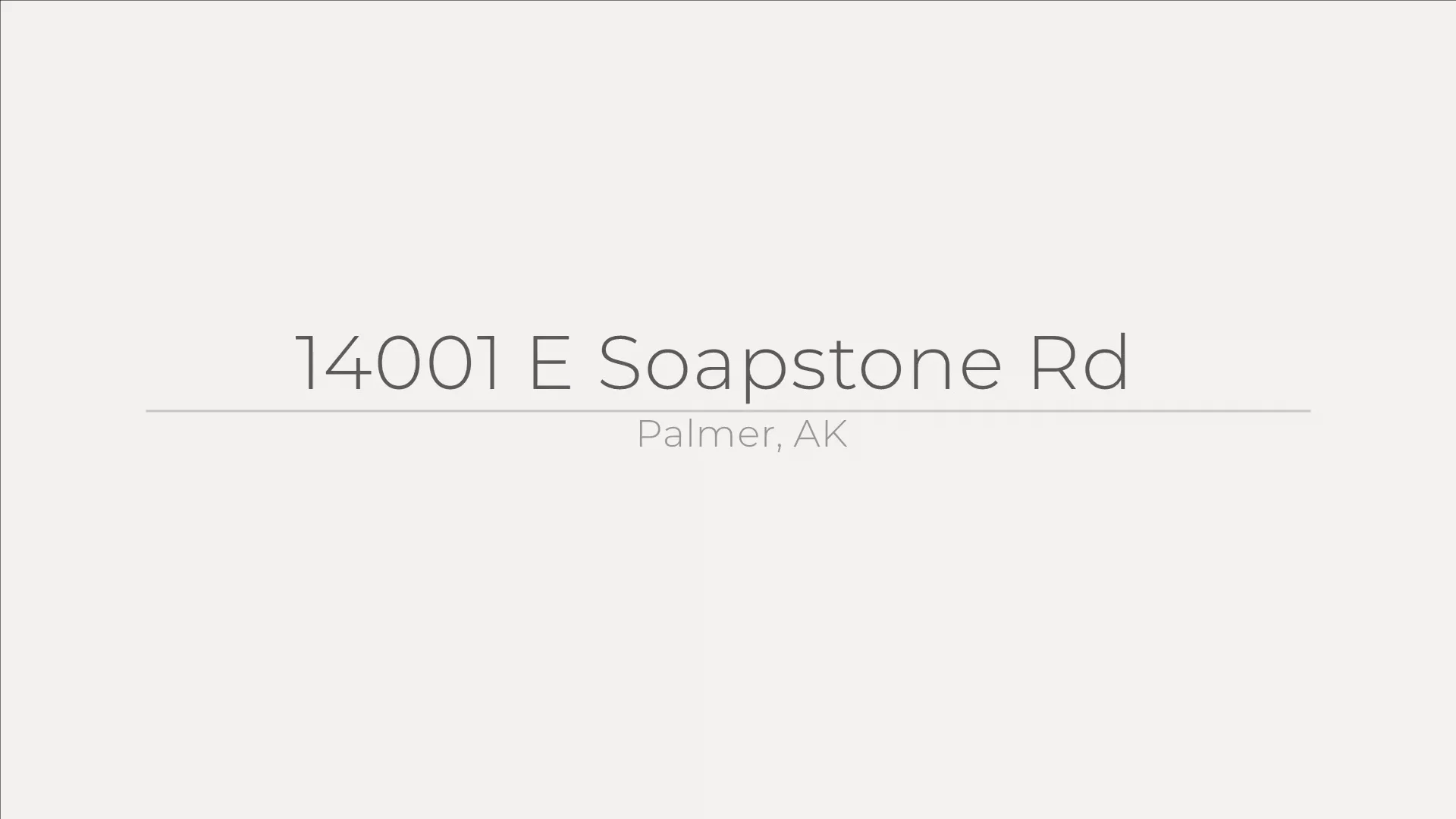 14001 E Soapstone Rd, Palmer, AK on Vimeo