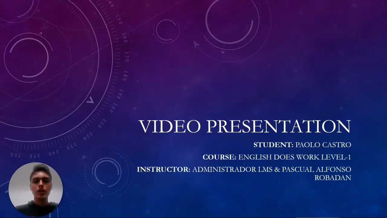 Video presentation on Vimeo