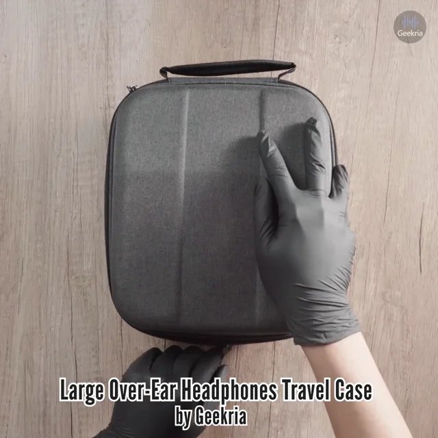 Large Over-Ear Headphones Travel Case, Hard Shell Headset Carrying Case |  Geekria