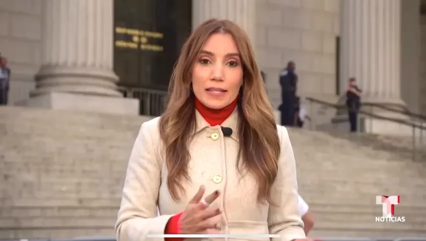 Live VO-SOT. Donald Trump in Court. SOT of Trump & Anchor’s question ...