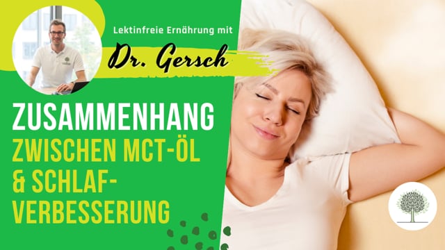 Zusammenhang zwischen MCT-Öl und Schlafverbesserung 