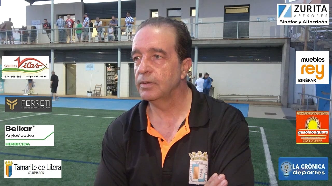FÉLIX JIMÉNEZ (Entrenador Tamarite) CDJ Tamarite 1-1 SD Ejea / Jor. 5 - Tercera Rfef