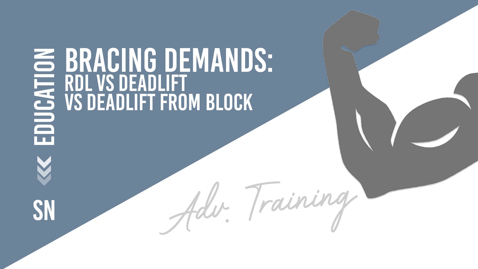 Bracing Demands - RDL vs Deadlift vs Deadlift from Block