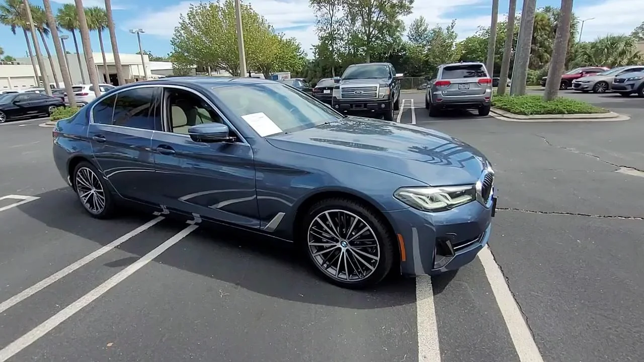 USED 2023 BMW 5 SERIES 540I XDRIVE at Tom Bush BMW CPO #A28423 on Vimeo