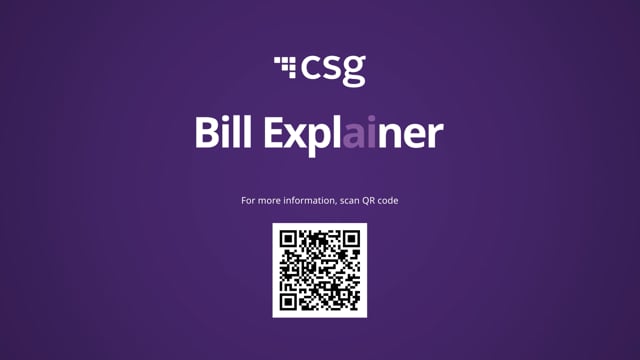Introducing CSG Bill Explainer